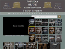 Tablet Screenshot of foundagrave.com